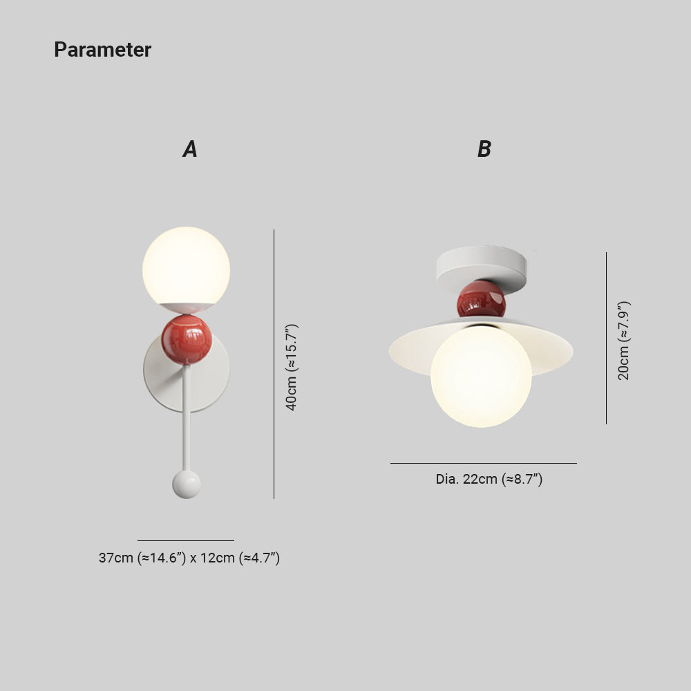 Hailie Modern LED Wandlampen Plafondlamp Hout Rood Slaapkamer Hal Woonkamer