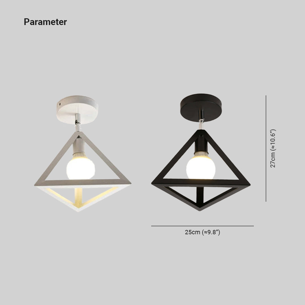 Herbert Design LED Zwart Wit Metaal Eetkamer Slaapkamer Woonkamer