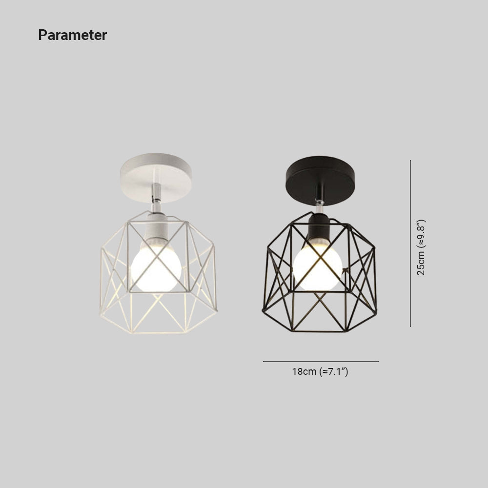 Herbert Design LED Zwart Wit Metaal Eetkamer Slaapkamer Woonkamer