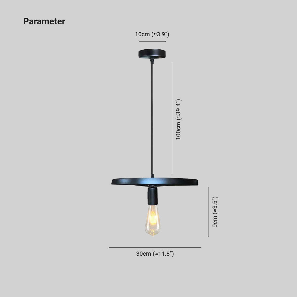 Valerio Retro LED Hanglampen Loft Zwart Rust Metaal Woonkamer