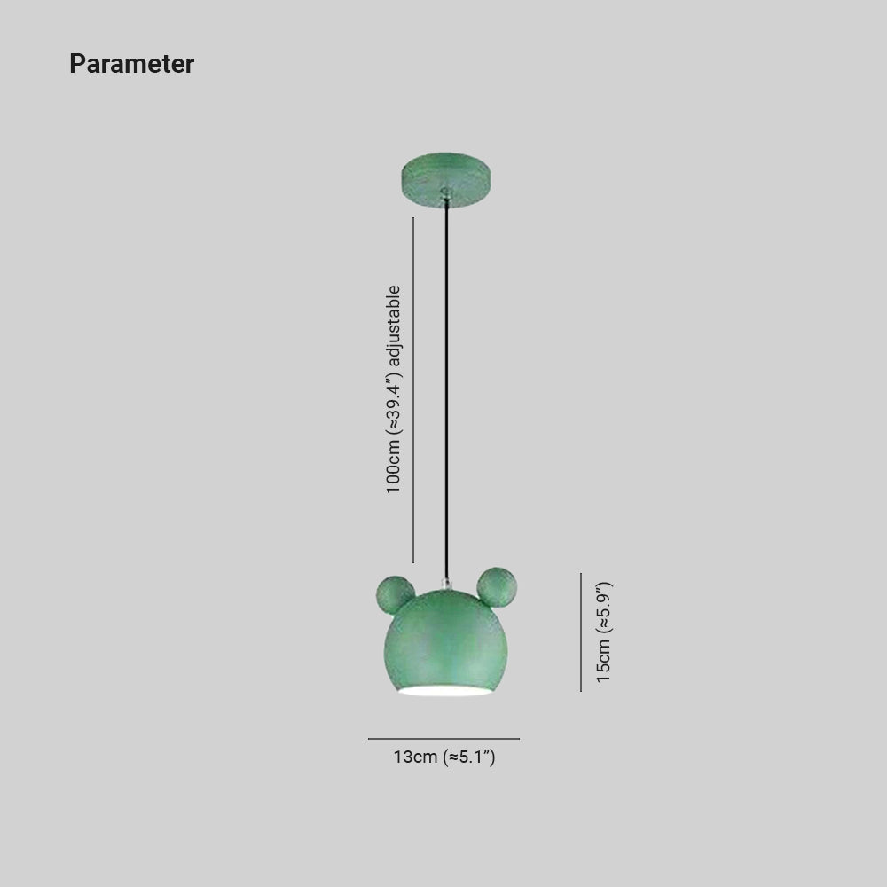 Morandi Ronde LED Hanglampen Wit Zwart Grijs Groen Metaal Kinderkamer