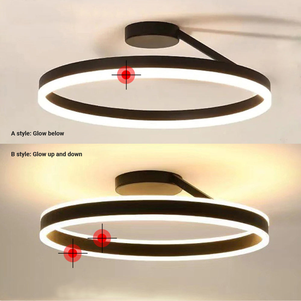 Alonza Moderne Design Gouden LEDPlafondlampen Wit Zwart Metaal