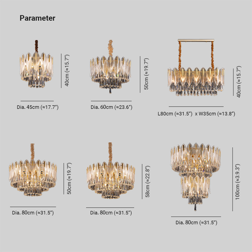 Marilyn Luxe Veerkracht  Kroonluchter Metaal Kristal Woonkamer Eetkamer