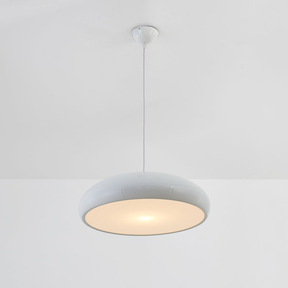 Leilani Moderne Ronde Hanglampen Wit Metaal Slaapkamer Woonkamer