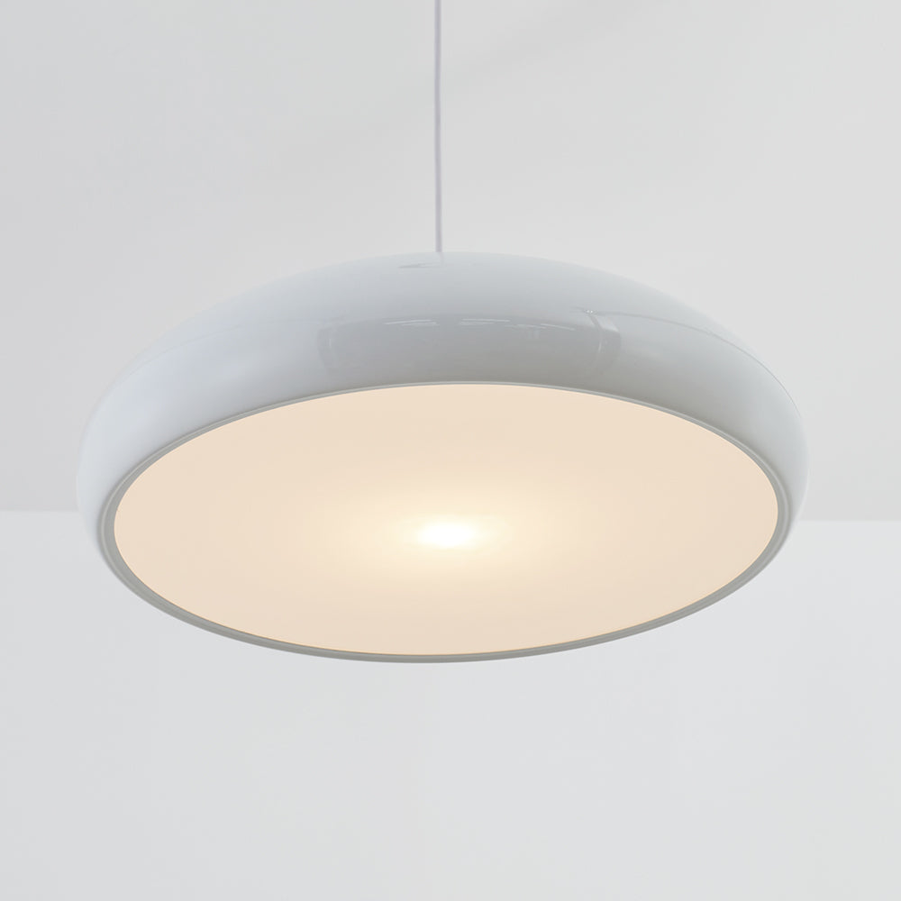 Leilani Moderne Ronde Hanglampen Wit Metaal Slaapkamer Woonkamer