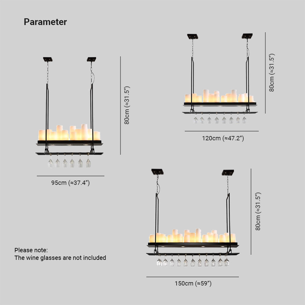 Dorian Industriele LED Hanglamp Zwart Eettafel Metaal/Glas