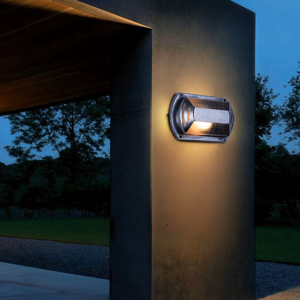 Orr Moderne Design LED Wandlamp Geometrisch  Metaal/Glas Zilver Buiten Binnenplaats/Omheining/Balkon