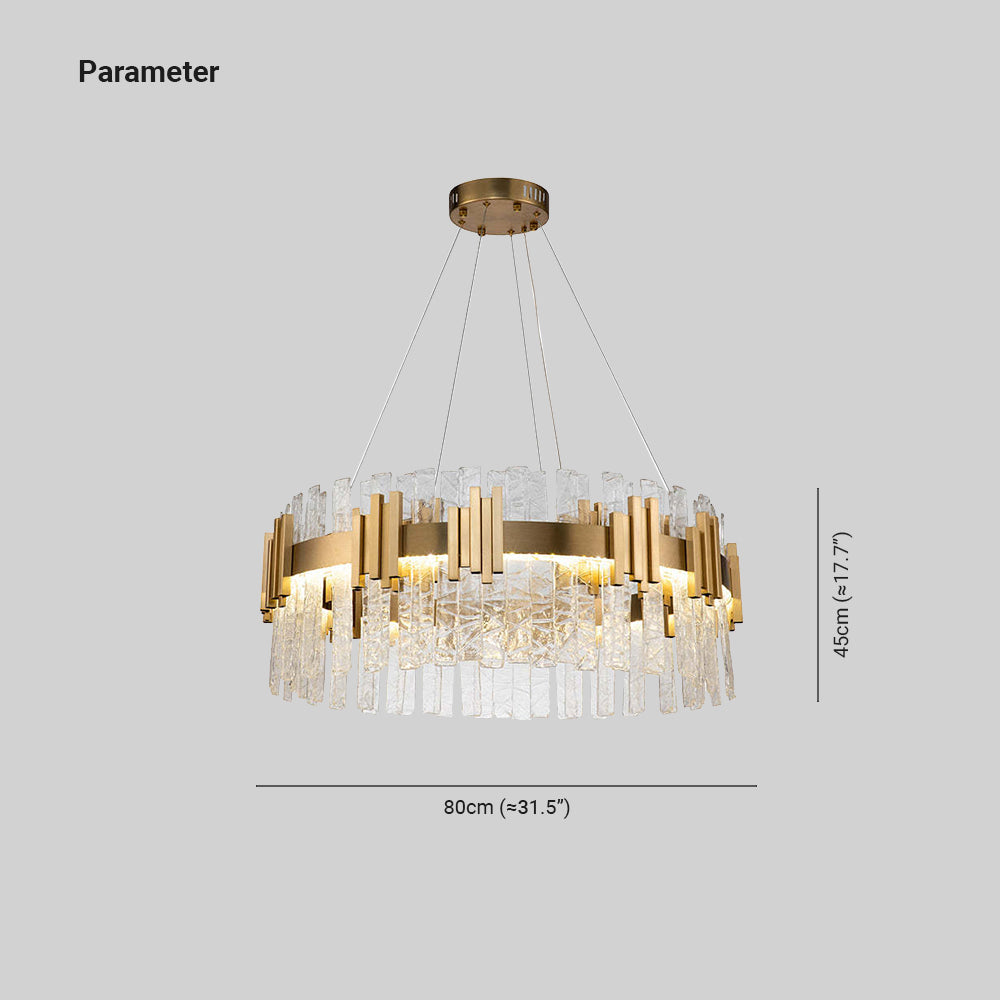 Marilyn Design LED Hanglamp Goud Metaal/Glas Slaapkamer/Woonkamer/Eetkamer