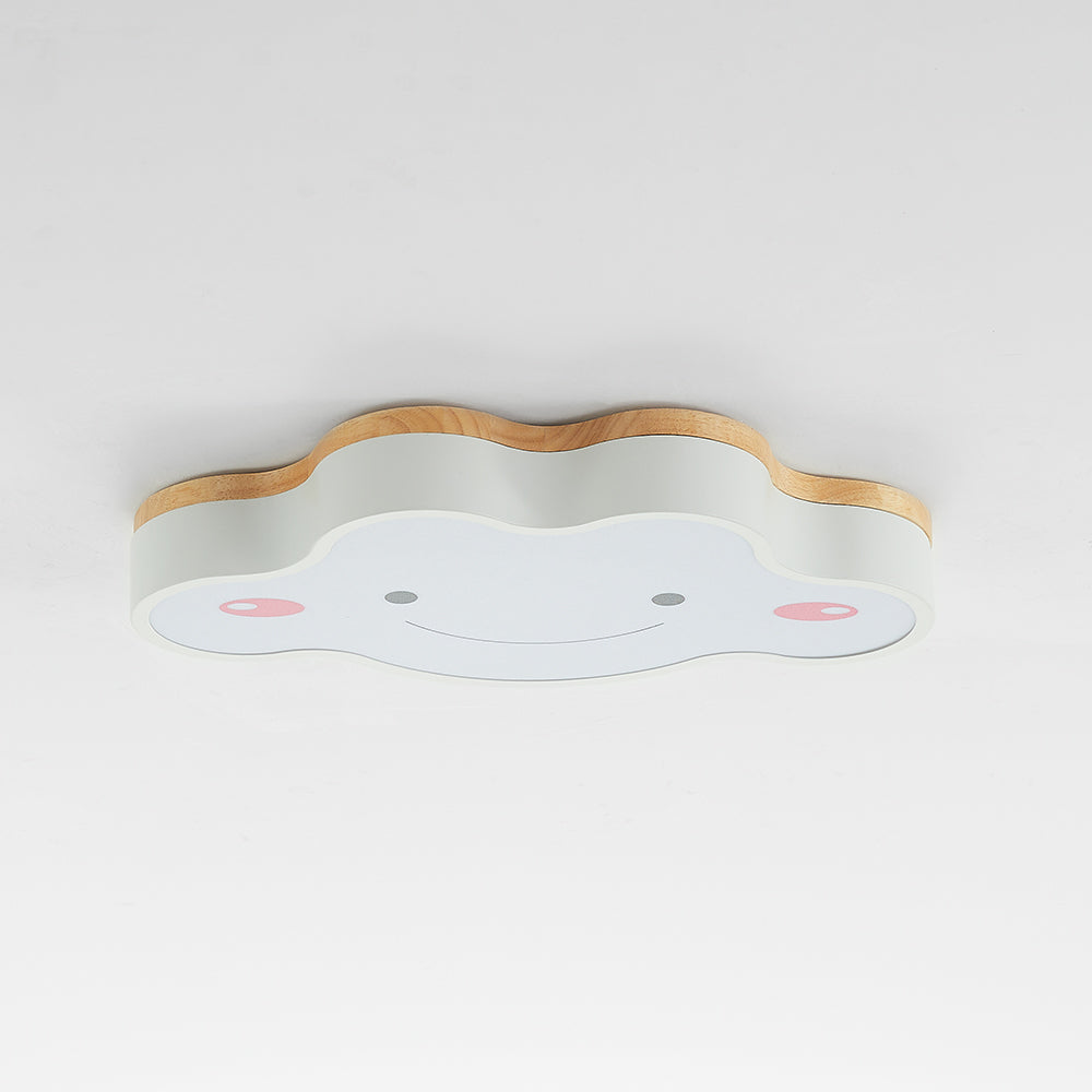 Minori Moderne Design LED Plafondlampen Wit Groene Metaal Hout