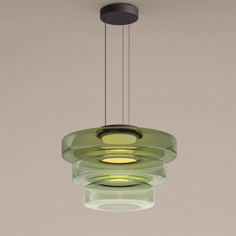 Hailie Modern Keuken Eiland Glas Hanglampen Woonkamer