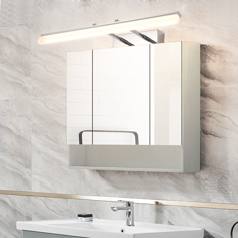Leigh Moderne Minimalistisch Rechthoekige Wandlamp  Zwart/Zilver Metaal