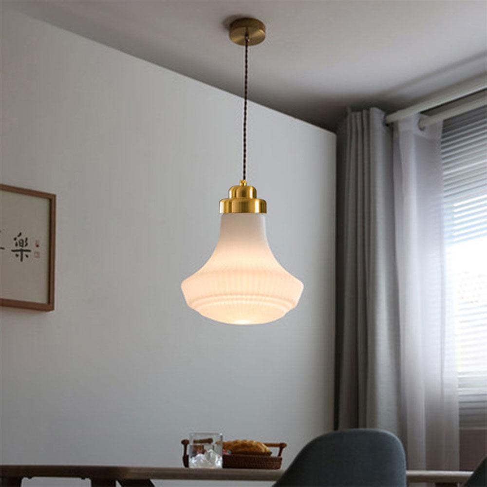 Hailie Retro Hanglampen Metaal Glas Eetkamer Slaapkamer Woonkamer