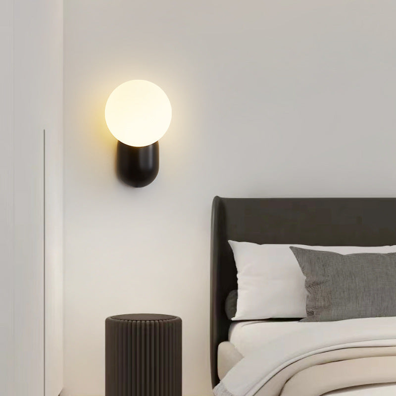 Hailie Modern Ronde LED Wandlampen Zwart Metaal Slaapkamer Woonkamer