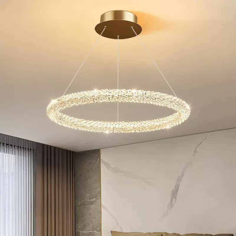 Kristy Modenre Roud LED Hanglamp Metaal/Kristal Woonkamer/Slaapkamer
