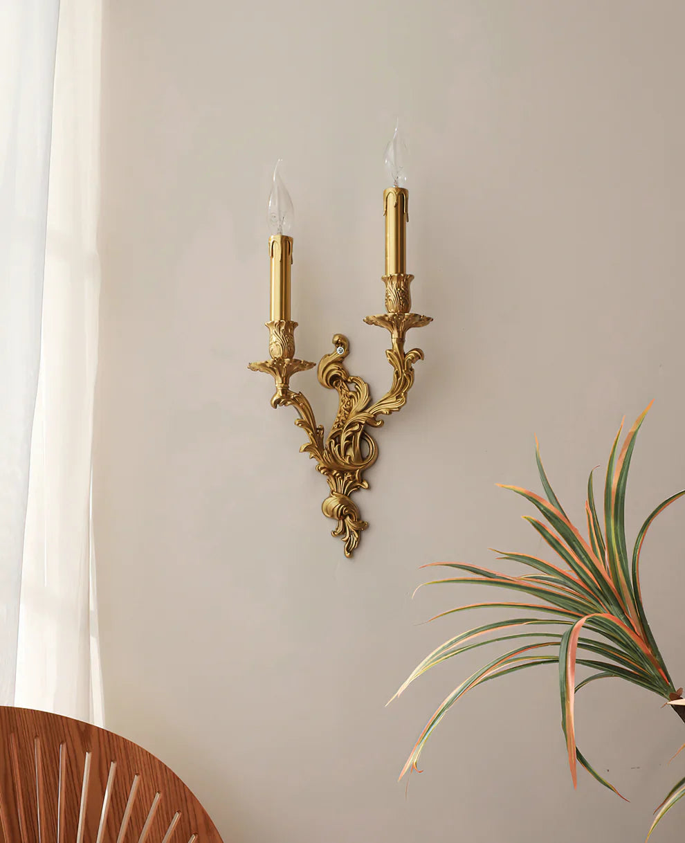 Valerio Vintage Paleis Kaars Wandlamp Woonkamer Slaapkamer Badkamer