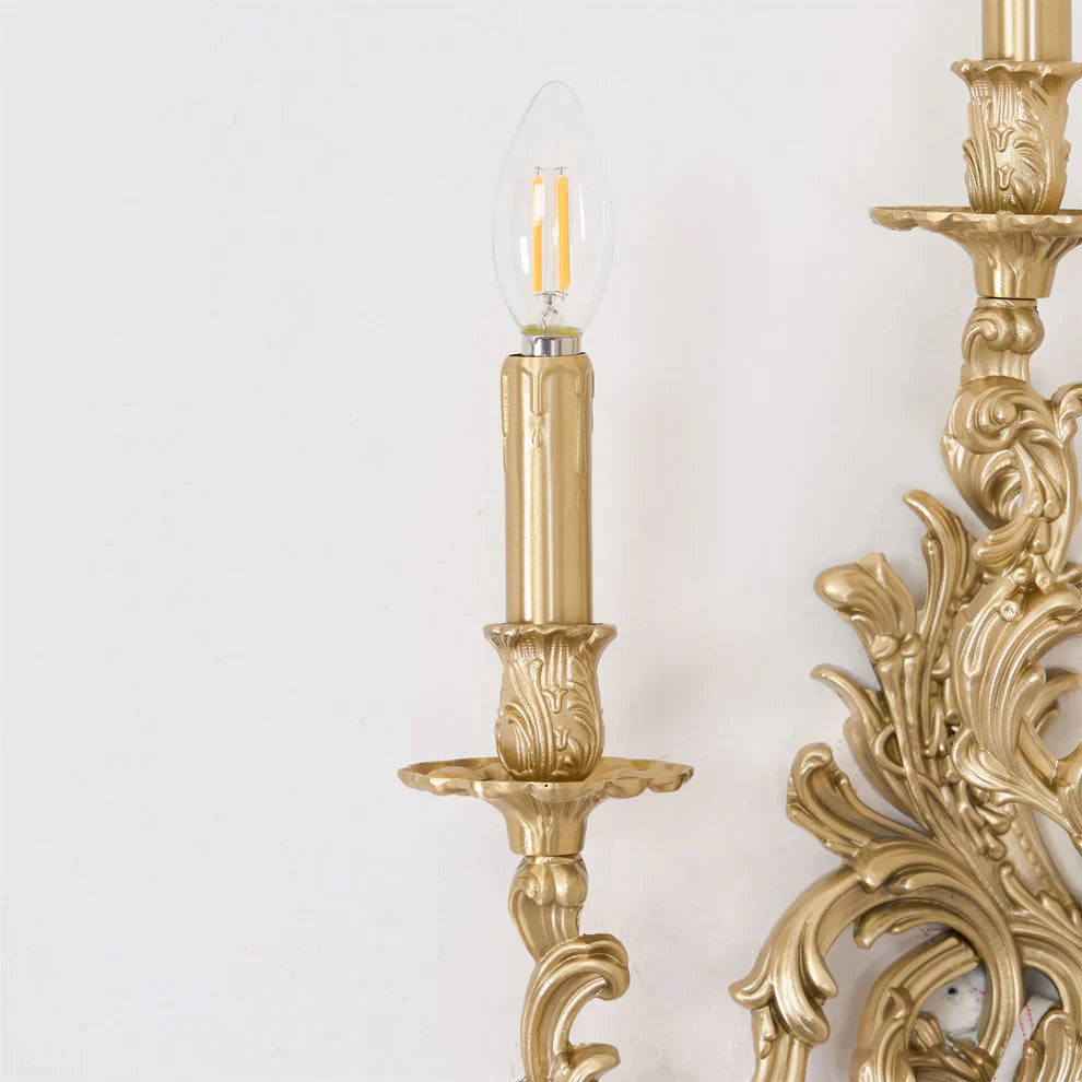 Valerio Vintage Paleis Kaars Wandlamp Woonkamer Slaapkamer Badkamer
