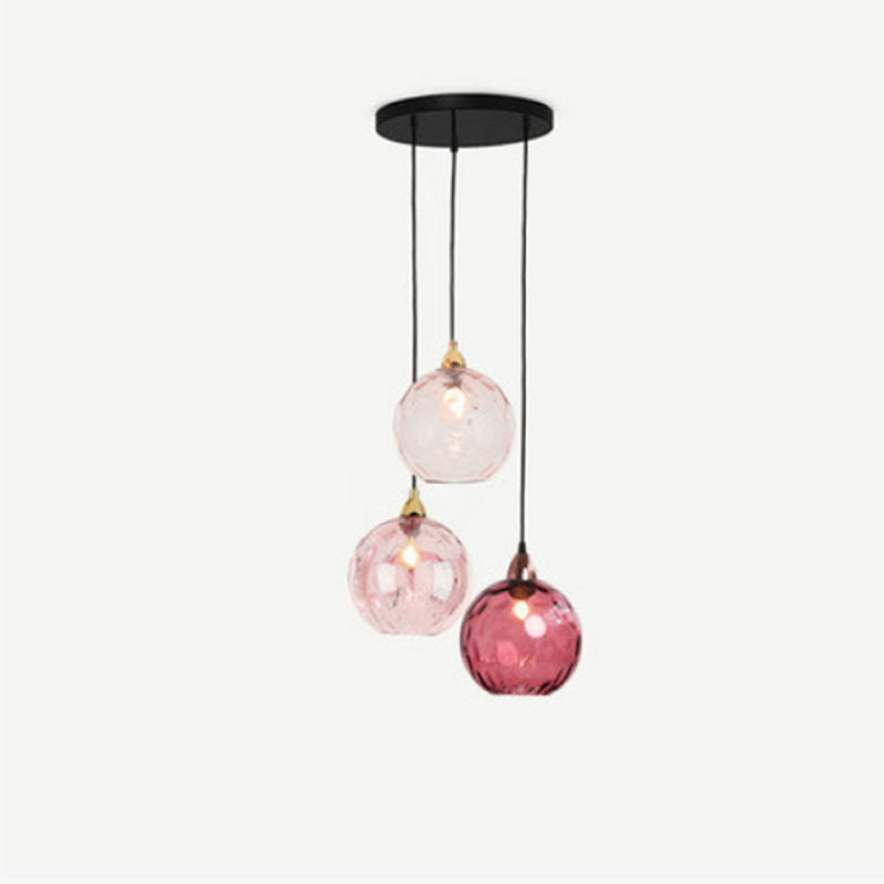 Hailie Modern Waterrimpeling Cluster 3 Hoofd Hanglampen Glas Woonkamer