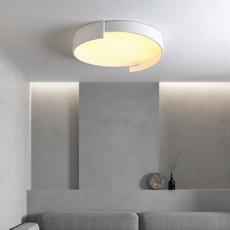 Quinn Moderne  Eenvoudig Ronde LED Plafondlampen Wit/Grijs/Groen Metaal Slaapkamer
