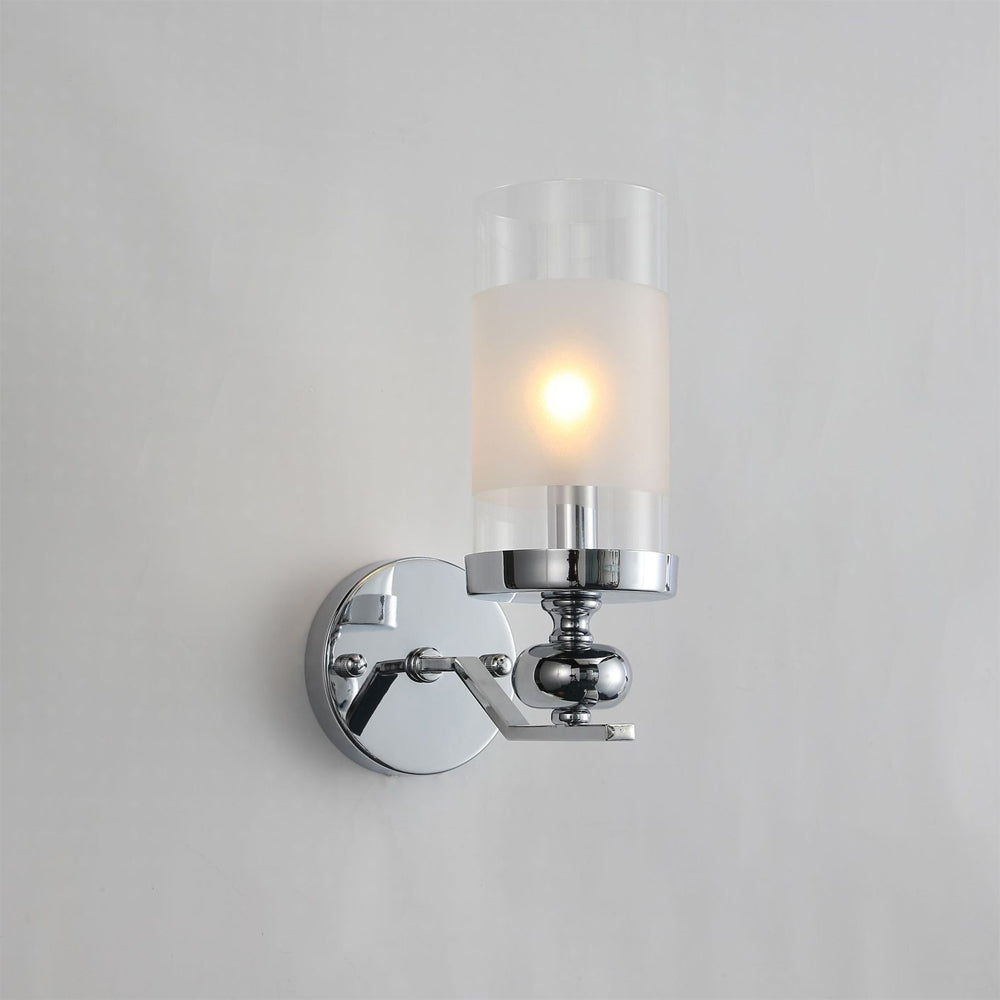Valerio Retro Design Hanglamp/wandlamp Zilveren Metaal/Glazen Woonkamer