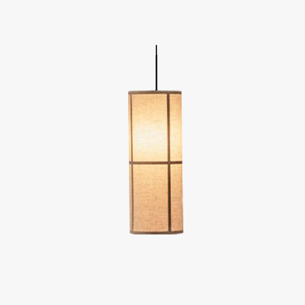 Renée Moderne Design LED Cilinder Hanglamp Lantaarn Stof Japans Woon/Eet/Slaapkamer