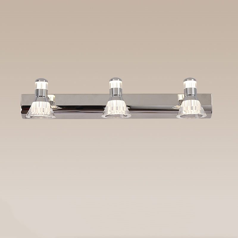 Kristy Design Bloem LED Wandlamp Metaal/Glas Silver Slaap/Woon/Badkamer