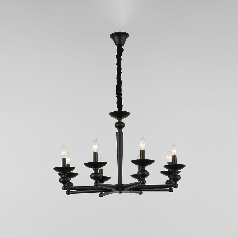 Valerio Retro Kaars Wandlamp/Zwarte Hanglamp Voor Woonk/ Eetkamer