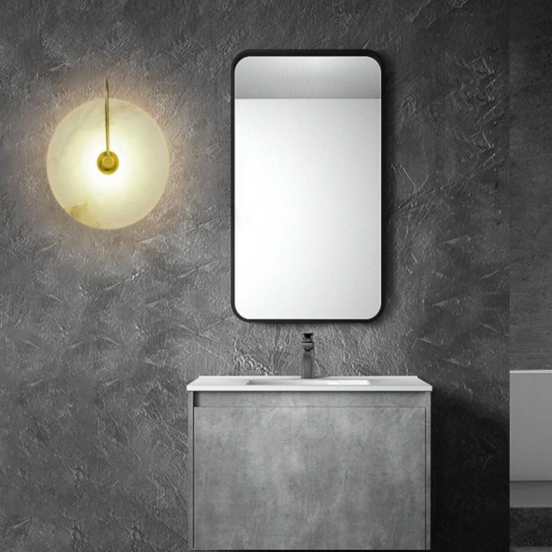 Jade Design Ronde LED Wandlamp Goud/Zwart Metaal/Kunstmatige Marmer Slaap/Woonkamer