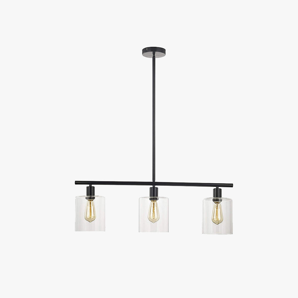Leigh Industriële Minimalistische LED-kroonluchters Zwart Metalen Keukeneiland