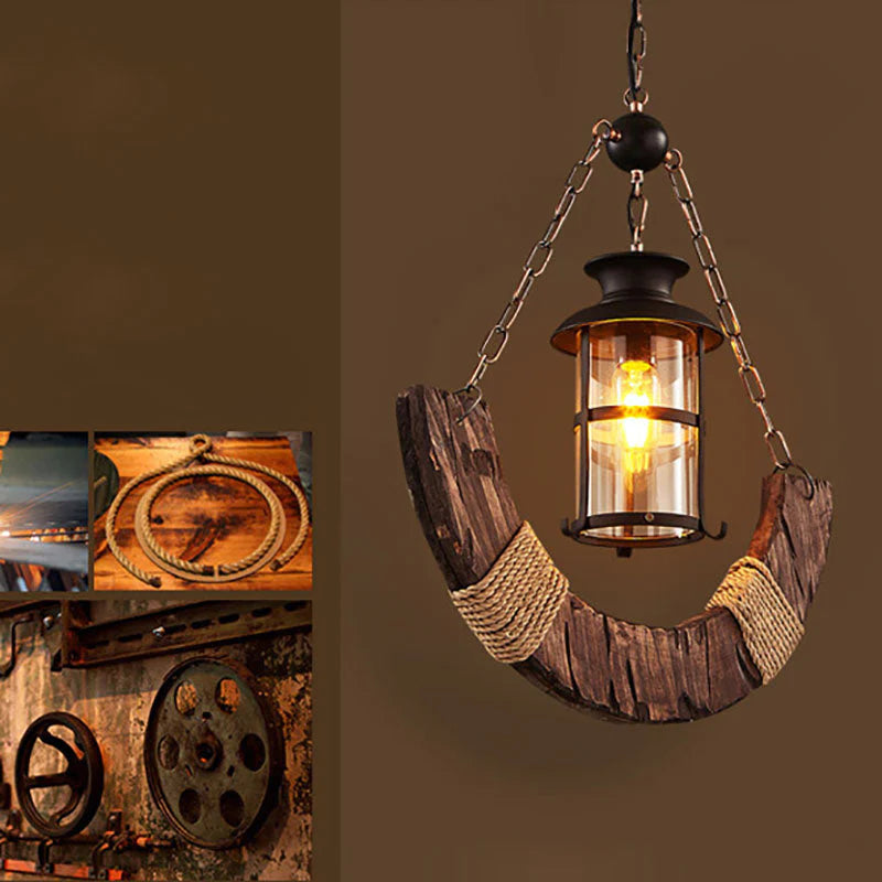 Carina Decoratief LED Hanglampen Hout Bruin Woonkamer/Eetkamer