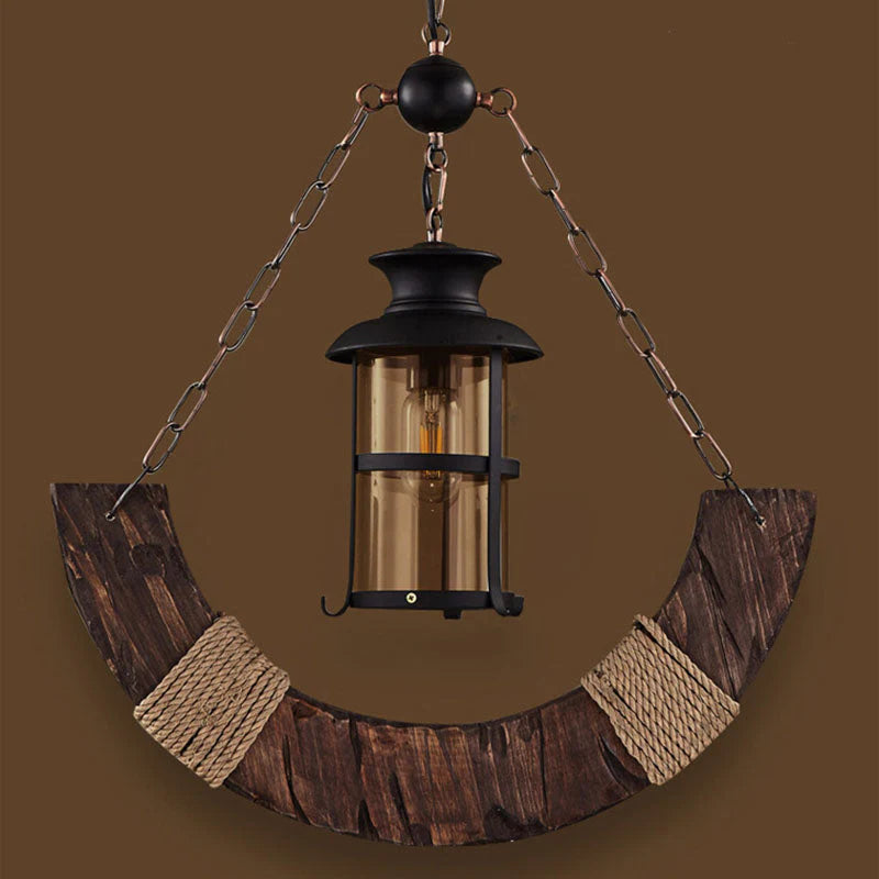 Carina Decoratief LED Hanglampen Hout Bruin Woonkamer/Eetkamer