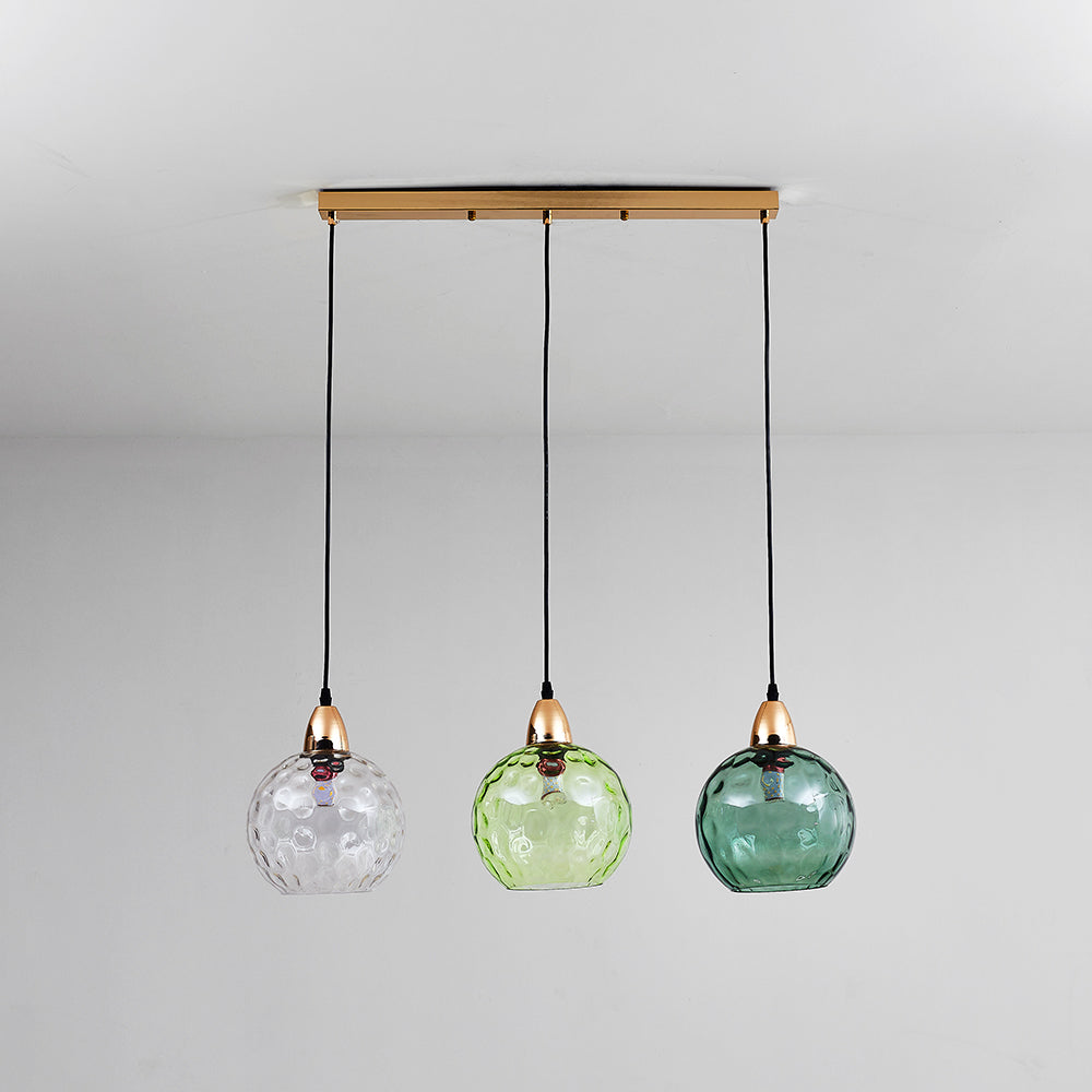 Hailie Modern Waterrimpeling Cluster 3 Hoofd Hanglampen Glas Woonkamer