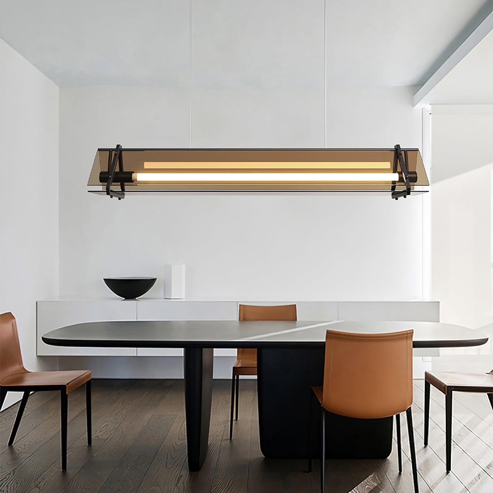 Edge Industriële Driehoek Hanglampen  Goud Metaal/Glas