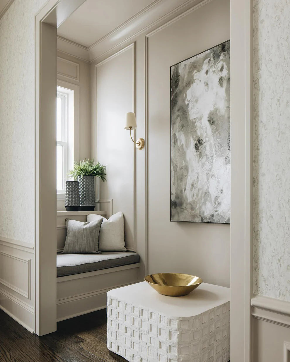 Valerio Vintage Klassiek Metaal Stof Wandlamp Lampenkap Badkamer Slaapkamer