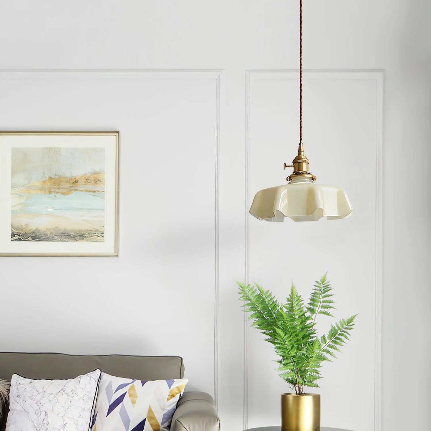 Hailie Vintage LED Hanglampen Glas/Hout/Metaal Slaapkamer/Eetkamer