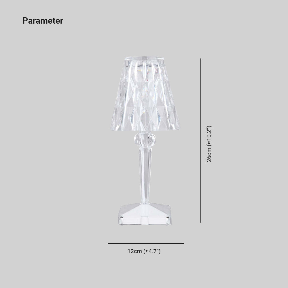 Kristy Moderne LED Tafellamp Acryl Transparant Woonkamer/Slaapkamer