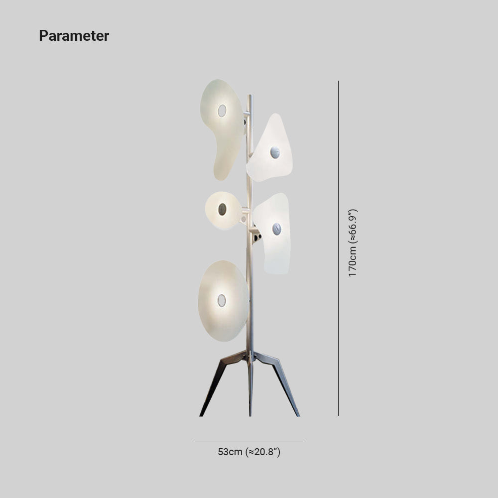 Morandi Moderne LED Vloerlampen Wit Hars Metaal Eetkamer Woonkamer
