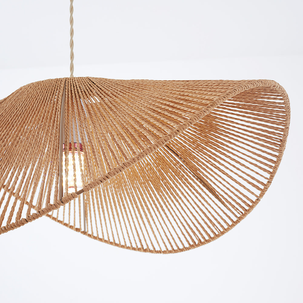 Muto Design LED Hanglamp Metaal/Twine Bruin/Beige Slaap/Woon/Eetkamer