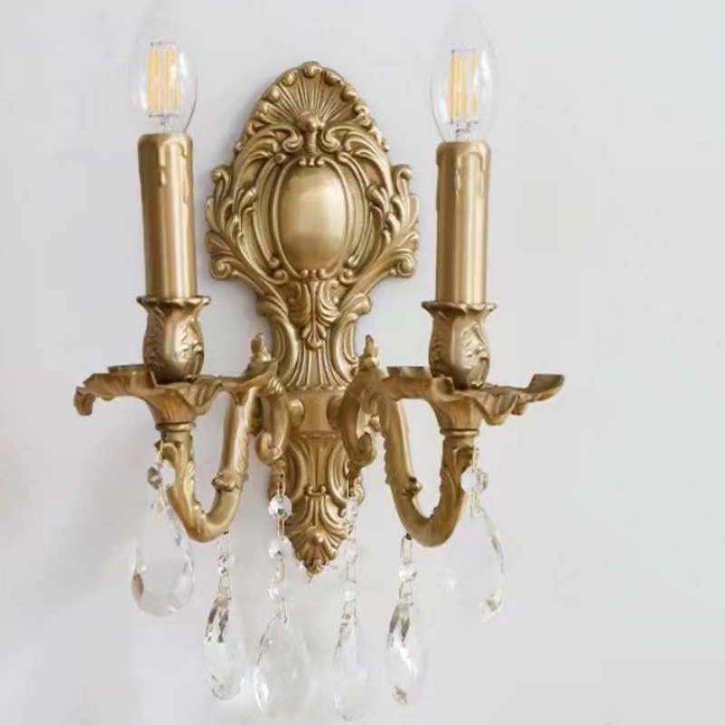 Valerio Vintage luxe LED Binnen Wandlampen Metaal Crystal Woonkamer Hal