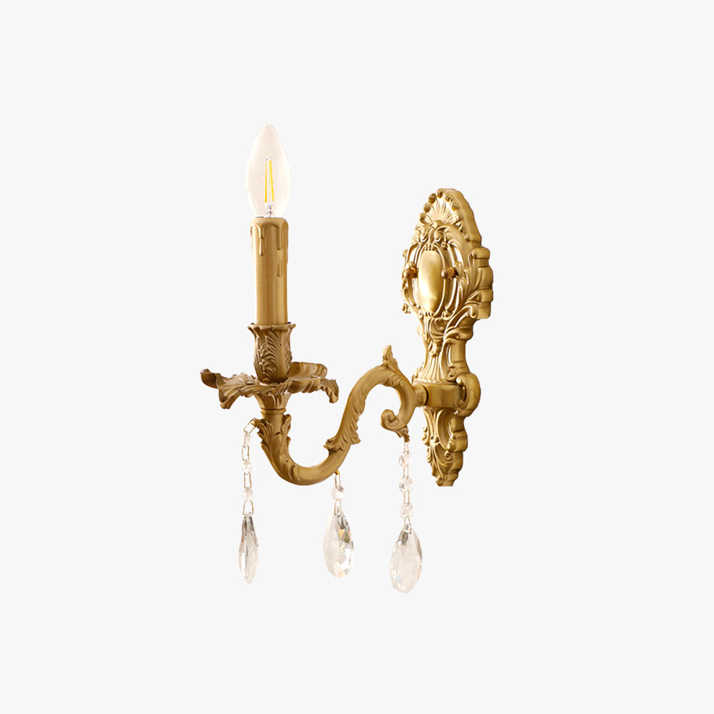 Valerio Vintage luxe LED Binnen Wandlampen Metaal Crystal Woonkamer Hal