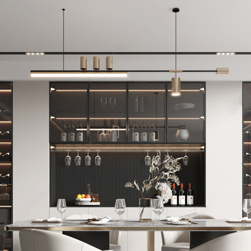 Edge Industriele LED Hanglamp  Metaal Acryl Woonkamer Eettafel