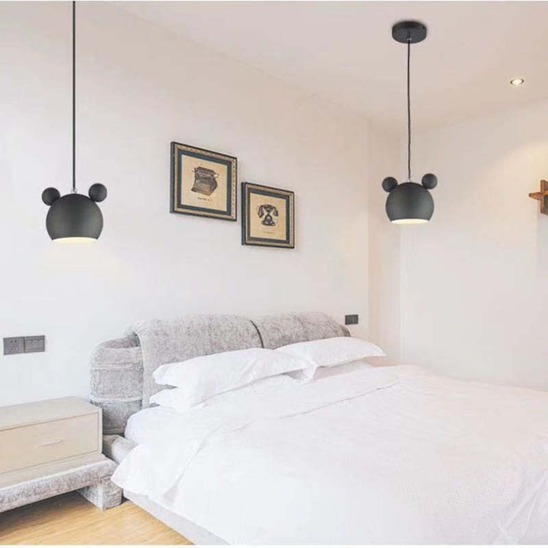 Morandi Ronde LED Hanglampen Wit Zwart Grijs Groen Metaal Kinderkamer