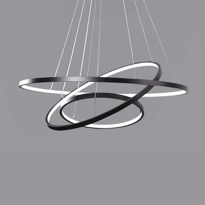 Alonza Design LED Hanglamp  Gouden Wit Zwart Metaal Glas Eetkamer