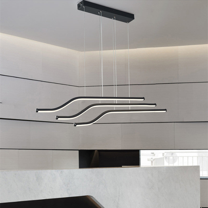 Louise Design Moderne LED Hanglampen Zwart Wit Metaal Silicagel Slaapkamer