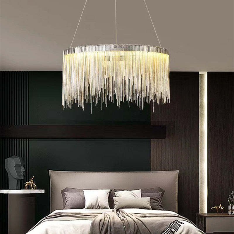 Marilyn Design Grote LED Hanglamp Zwart Wit Gouden Metaal  Woonkamer