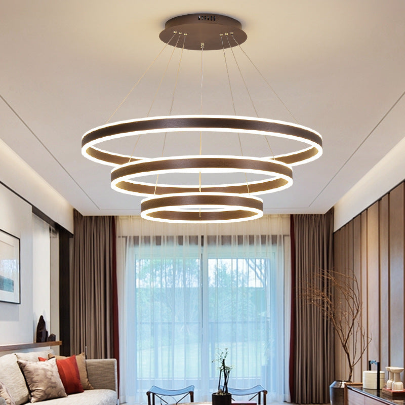 Alonza Moderne LED Hanglampen Koffie Metaal Woonkamer/Slaapkamer