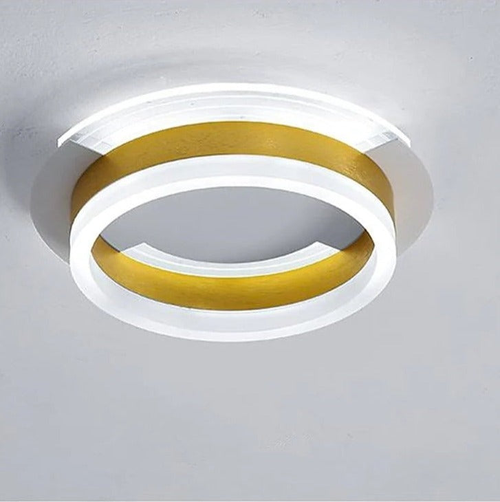 Orsini Ronde LED Plafondlampen Wit Metaal Acryl Slaapkamer Woonkamer