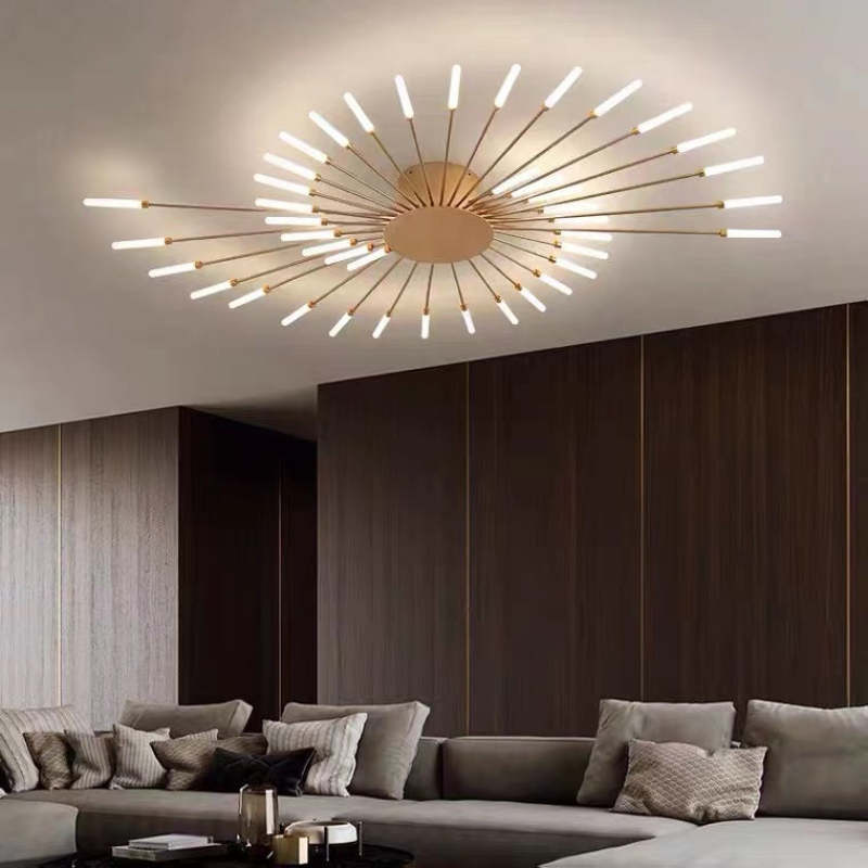 Lowry Grote LED Plafondlampen Wit Metaal Woonkamer Slaapkamer Hotel