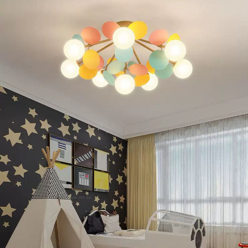 Jevon Design LED Plafondlamp Metaal/Acryl Kleur Slaap/Woon/Kinderkamer