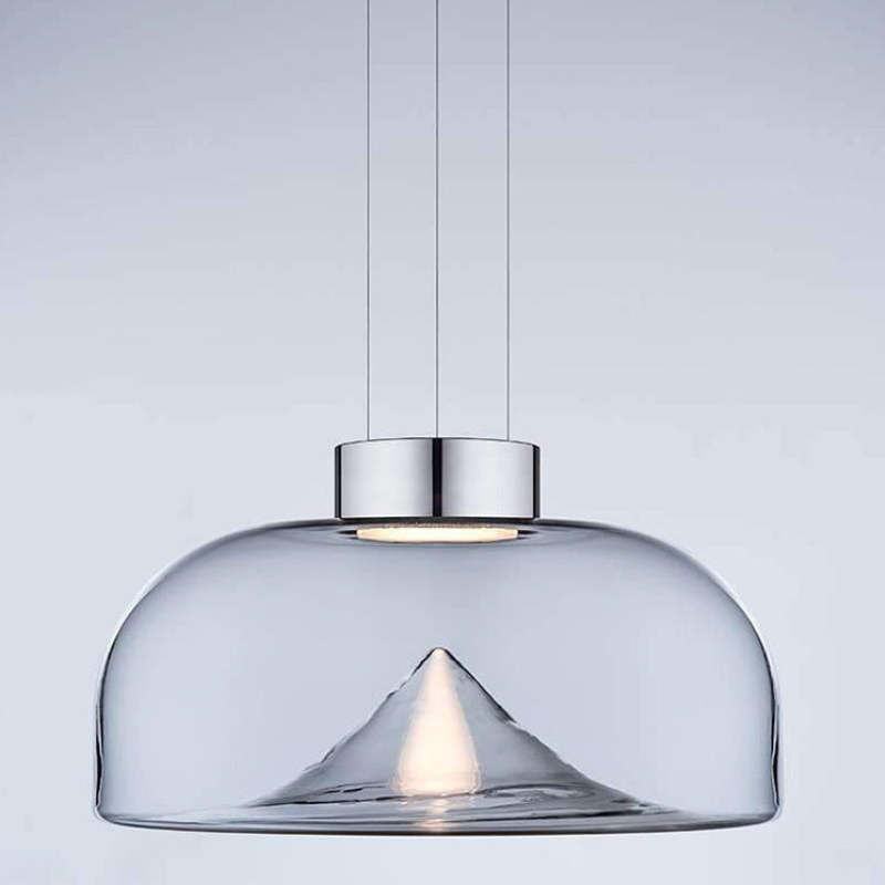 Herbert Design Berg LED Hanglamp Metaal/Glas Transparant Woon/Slaap/Kinderkamer