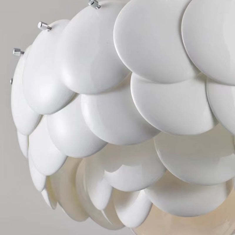 Lottie Moderne Art LED Kroonluchter Wit Metaal Keramisch Slaapkamer